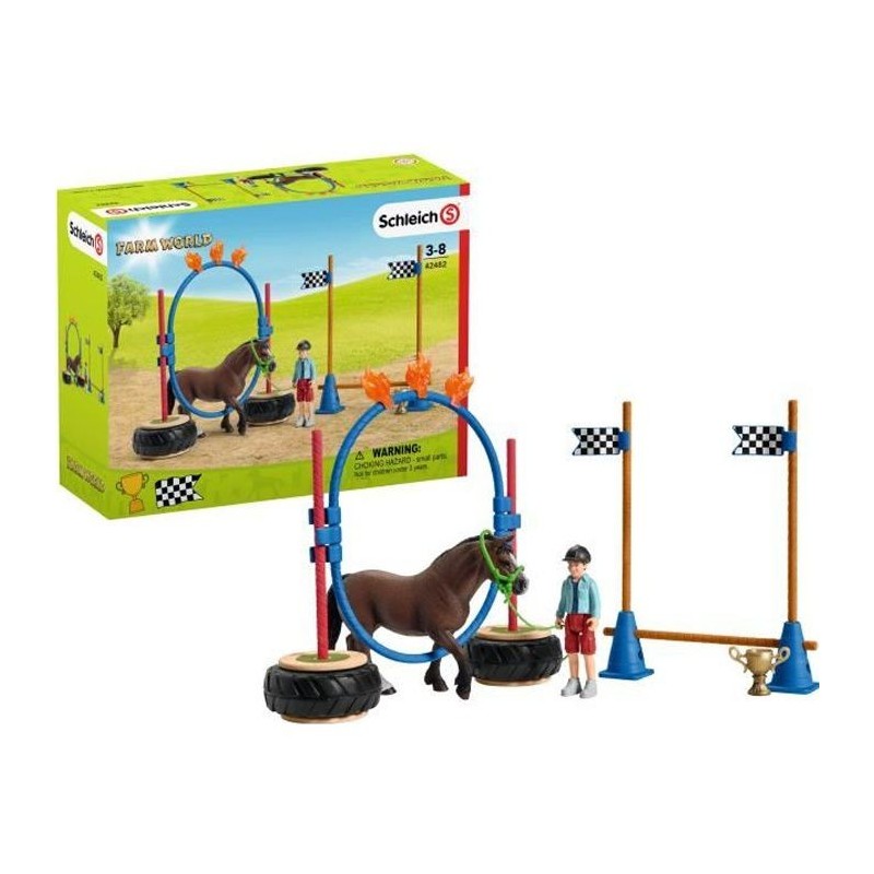 SCHLEICH Course d'agility pour Poney - Pour enfant