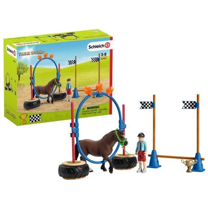 SCHLEICH Course d'agility pour Poney - Pour enfant