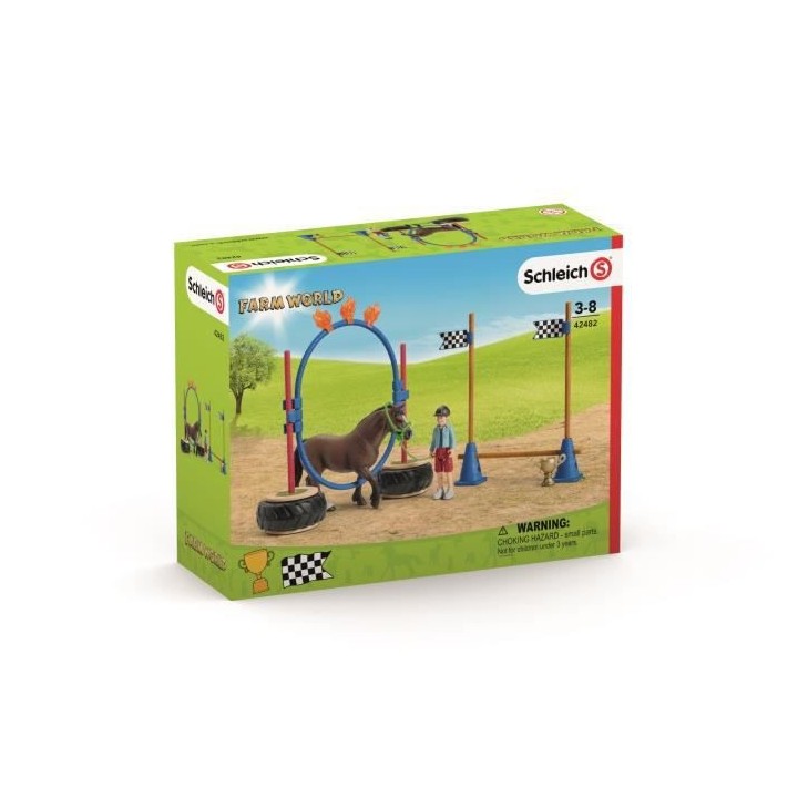 SCHLEICH Course d'agility pour Poney - Pour enfant