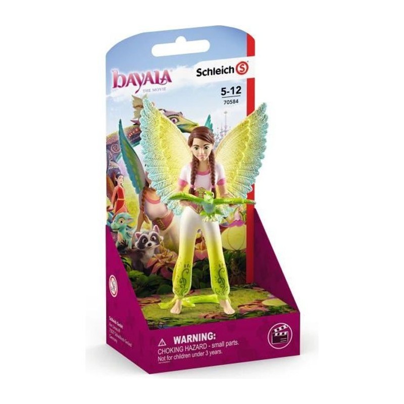 SCHLEICH FILM Surah avec perroquet Kuack - 70584 - Bayala