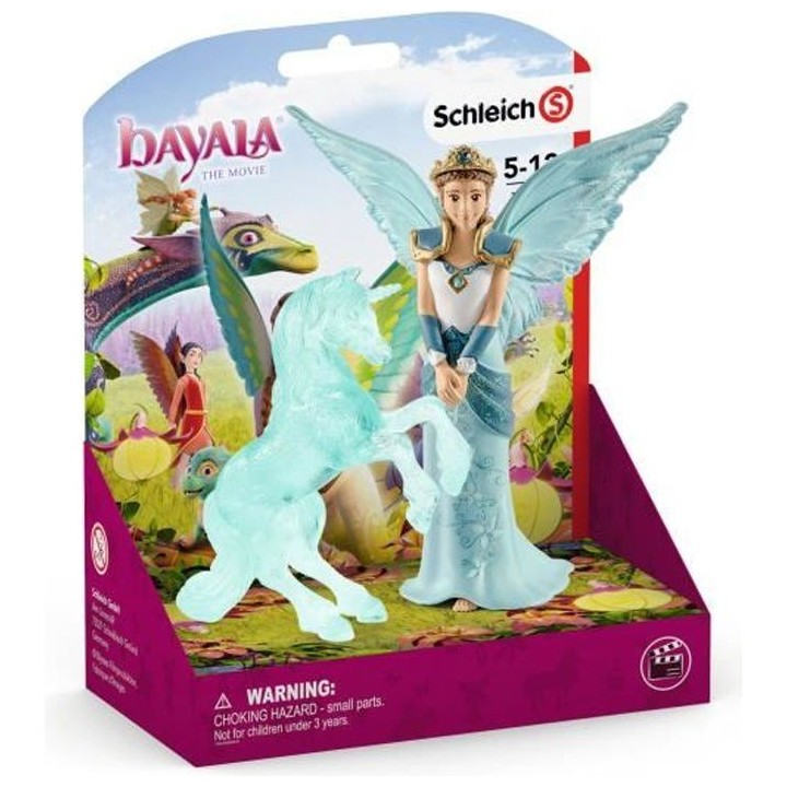 SCHLEICH - FILM Eyela avec sculpture licorne de glace
