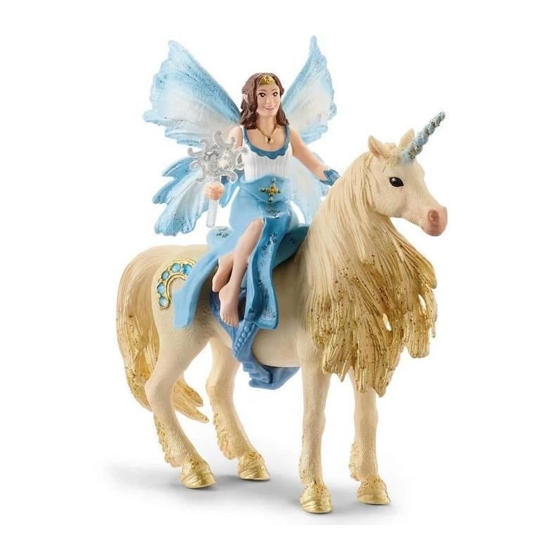 SCHLEICH - 42508 - Eyela sur licorne dorée