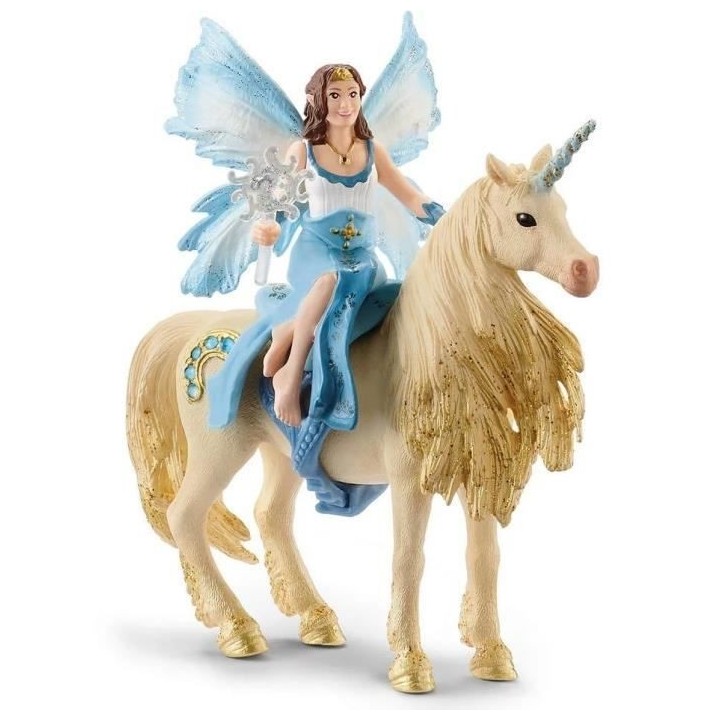 SCHLEICH - 42508 - Eyela sur licorne dorée
