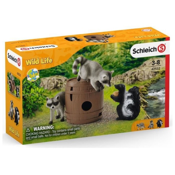 Schleich 42532 Jeux rigolos avec la Noix (Wild Life) Multicolore