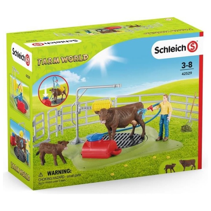 SCHLEICH Station de lavage pour vaches