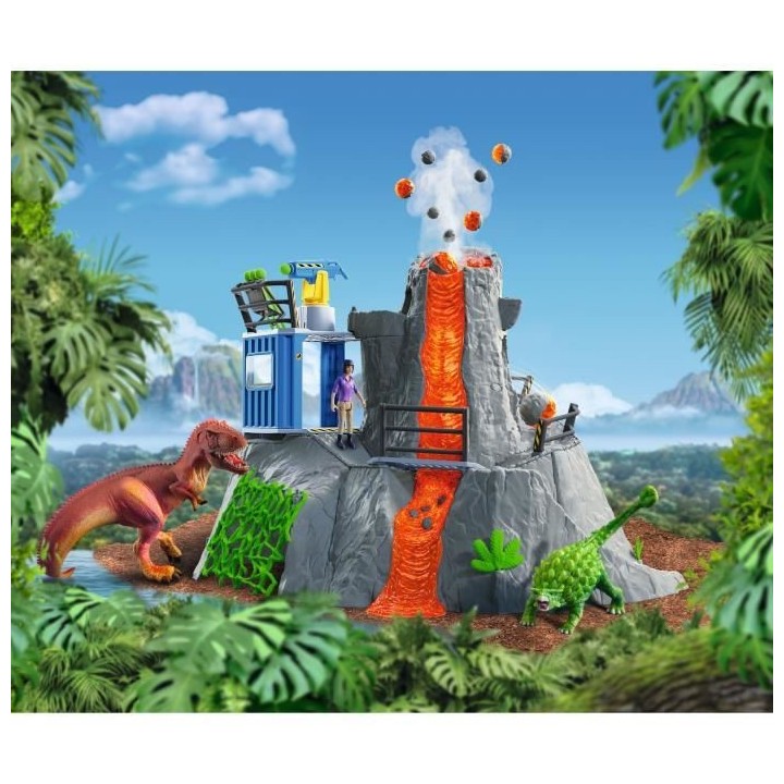 SCHLEICH - Expédition au grand volcan - 42564 - Les dinosaures