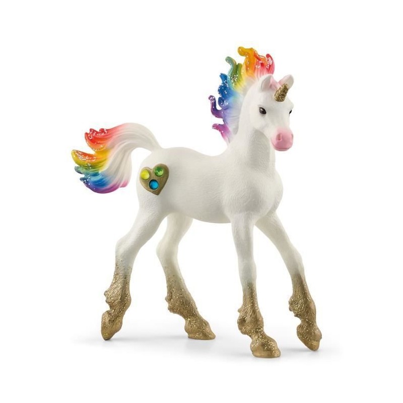 SCHLEICH - Licorne arc-en-ciel, poulain - 70727