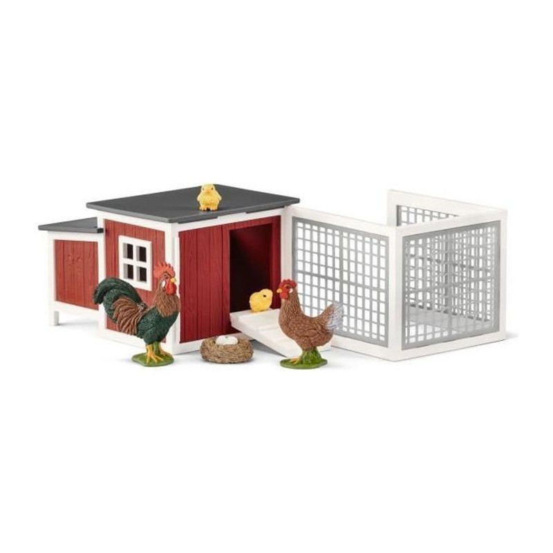 SCHLEICH Figurine 42421 Poulailler - Farm world