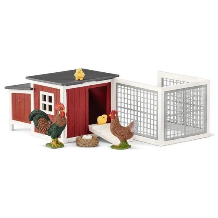 SCHLEICH Figurine 42421 Poulailler - Farm world