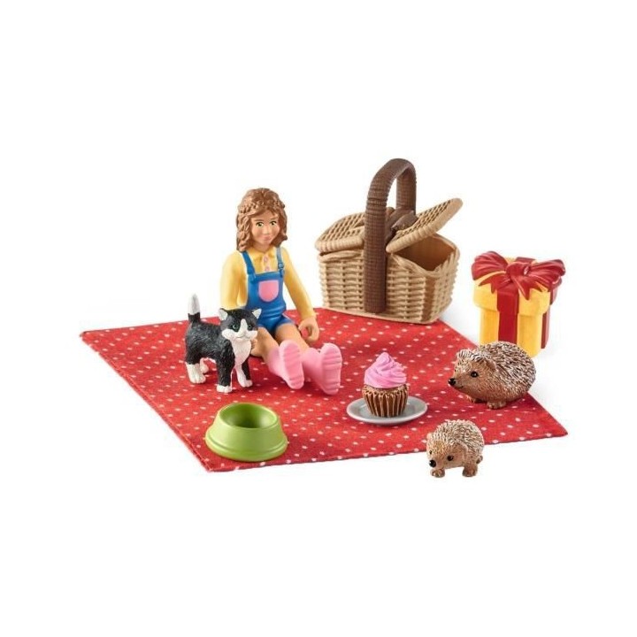 SCHLEICH - Figurine 42426 Pique-nique d'anniversaire