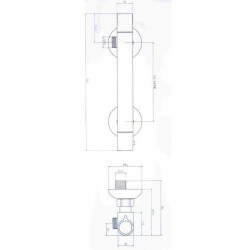 SCHÜTTE Robinet mitigeur thermostatique douche Vigo