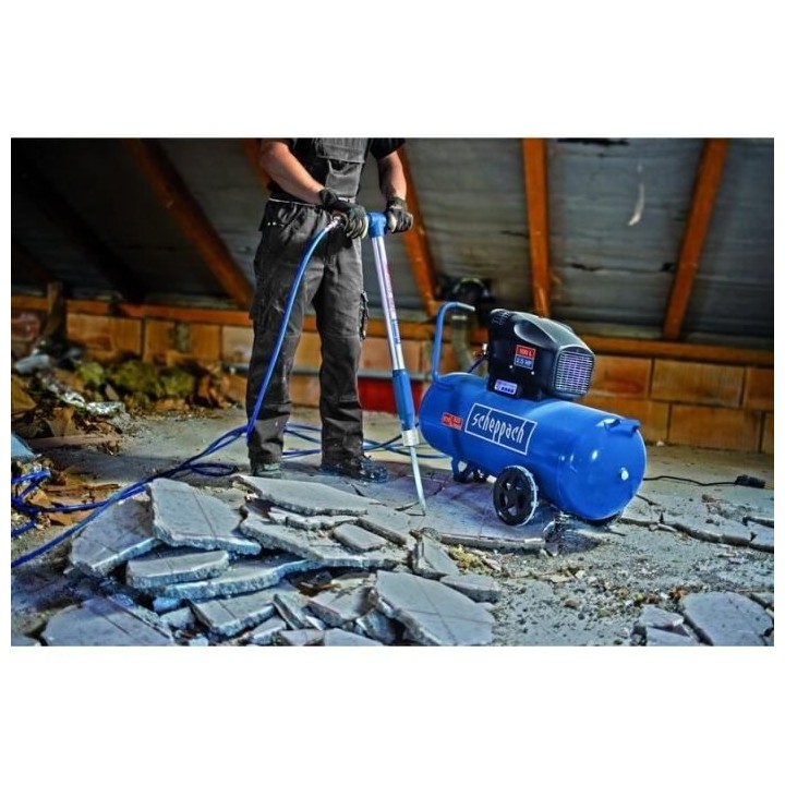 Compresseur d'air horizontal a double cylindres Scheppach HC104DC - 10