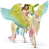 SCHLEICH - Figurine 70566 Fée Surah avec un pégase scintillant