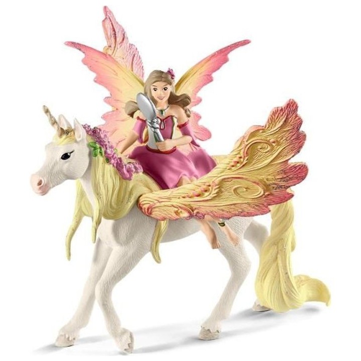SCHLEICH - Figurine 70568 Fée Feya et une licorne ailée
