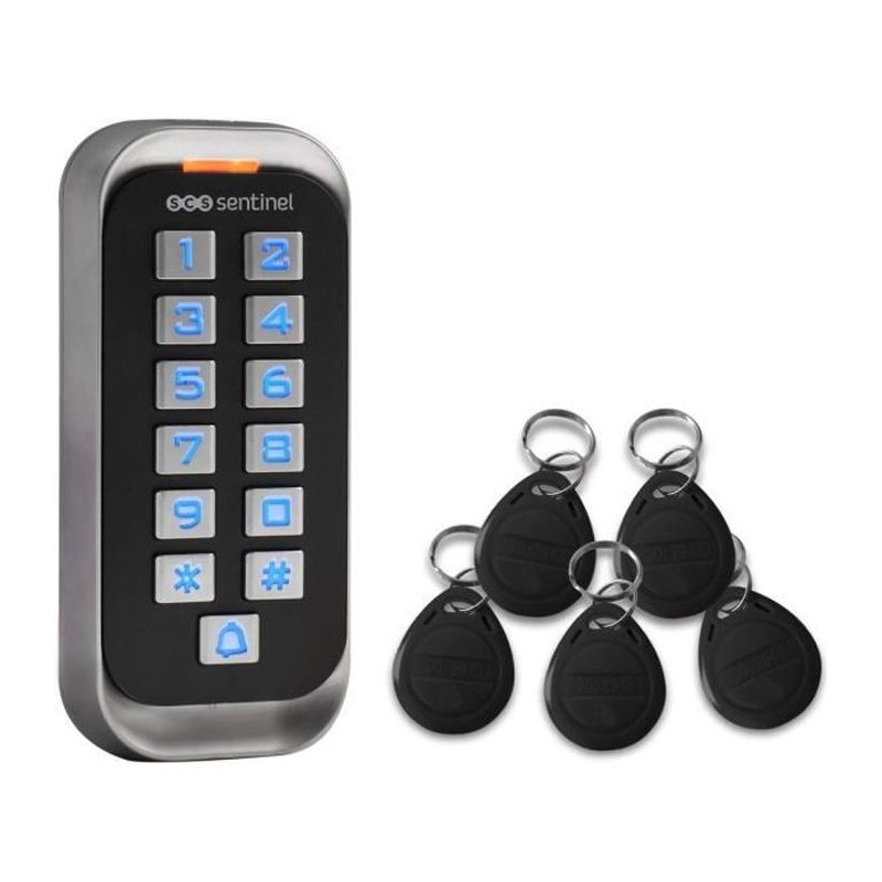 SCS Clavier de codage avec badges 12V - CodeAccess RFID