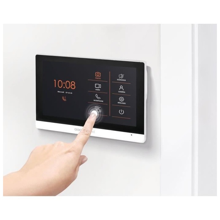 SCS SENTINEL - Interphone vidéo filaire avec badges + Ecran tactile 7