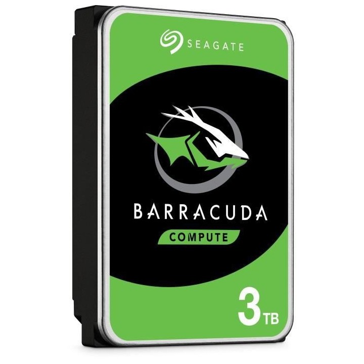 SEAGATE - Disque dur Interne - BarraCuda - 3To - 5 400 tr/min - 3.5