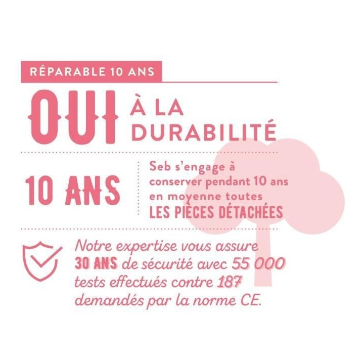 SEB P4624871 Clipso Minut Eco Respect Cocotte-minute 7,5L, Autocuiseur