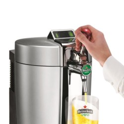 KRUPS BEERTENDER VB700E00 Loft Edition Machine a biere pression, Tireuse a biere, Pompe a biere, Fût 5L, Indic. LED, Silver/Chr