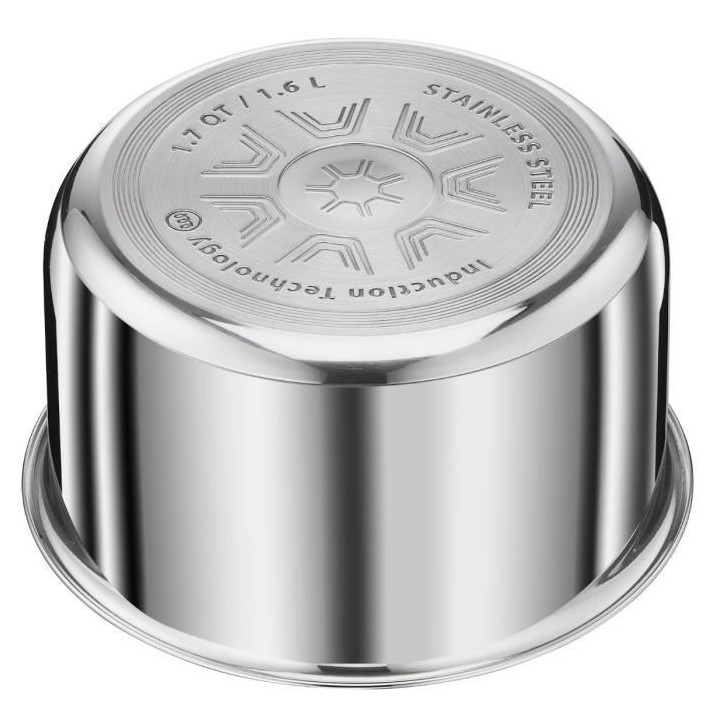 SEB L653S604 Batterie de cuisine 6 pieces COMPACT - Tous feux dont ind