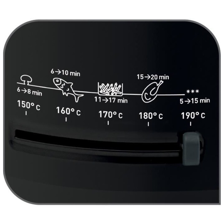 SEB FF160800 Simply One Friteuse classique a bain d'huile, 1.2kg de fr