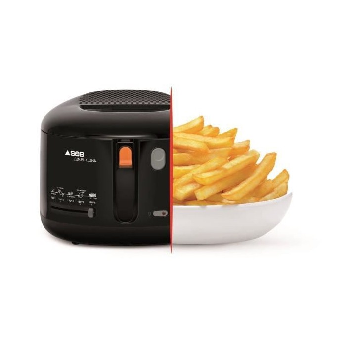 SEB FF160800 Simply One Friteuse classique a bain d'huile, 1.2kg de fr