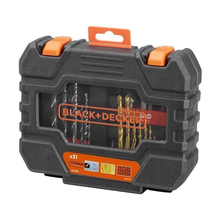 Coffret Vissage Perçage (31 Accessoires) BLACK+DECKER - A7233-XJ