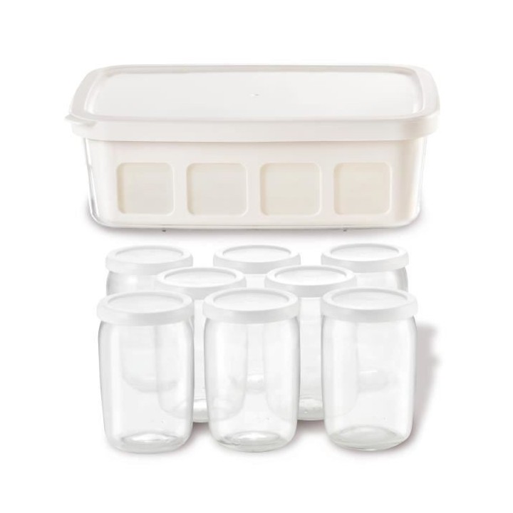 SEB YG500100 Yaourtiere « la Yaourtiere » 2 - 8 pots en verre et 1 b