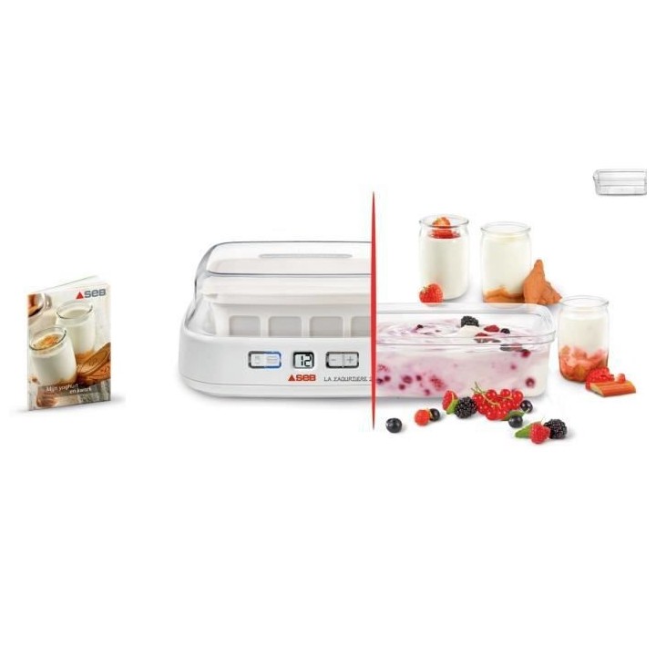 SEB YG500100 Yaourtiere « la Yaourtiere » 2 - 8 pots en verre et 1 b