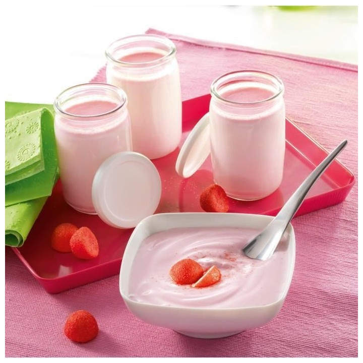 SEB YG500100 Yaourtiere « la Yaourtiere » 2 - 8 pots en verre et 1 b