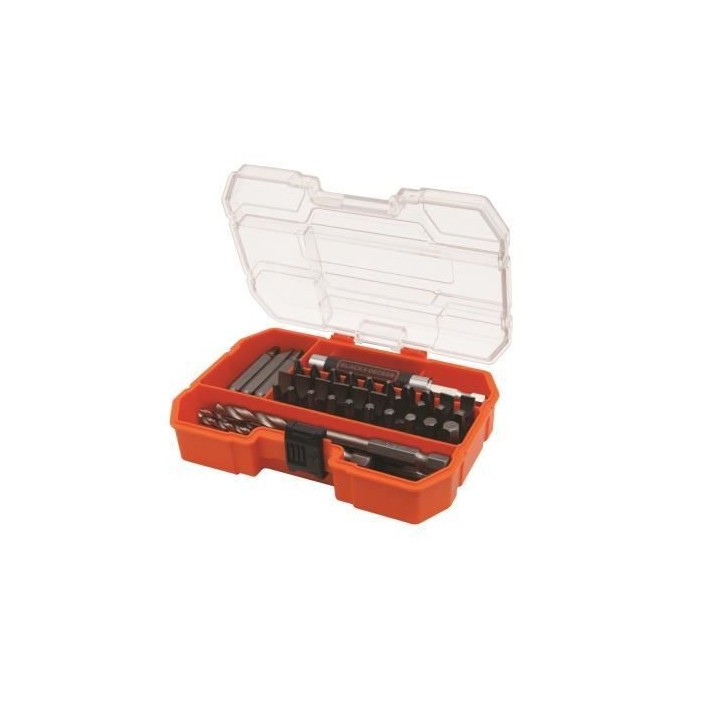 Black & Decker Coffret 45 pieces Accessoires perçage et vissage Foret