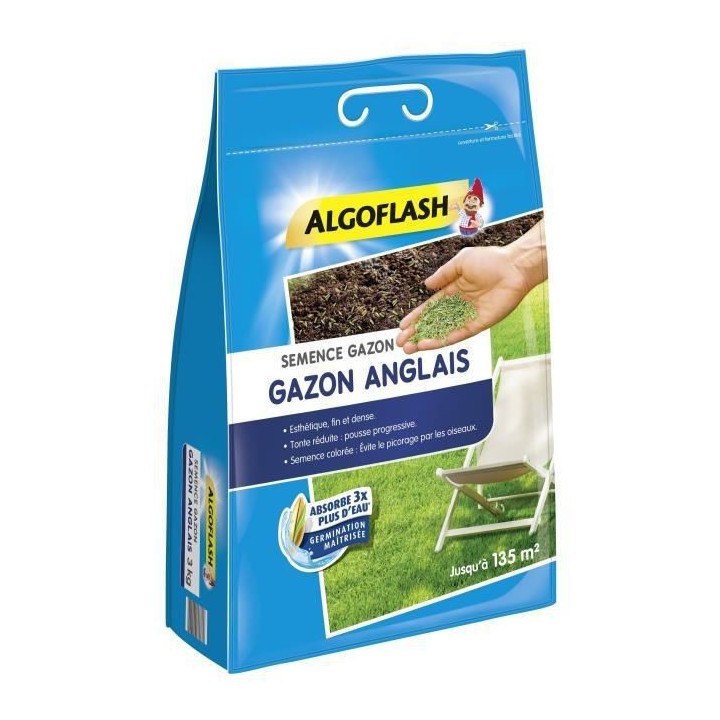 Semences Gazon Anglais 3 kg