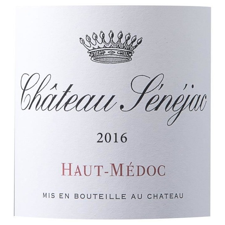 Château Sénéjac 2018 Haut-Médoc - Vin rouge de Bordeaux