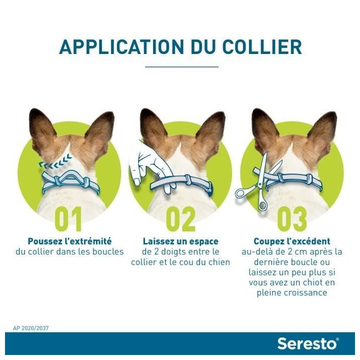 Seresto Chien Collier Anti-Puces et Anti-Tiques +8kg 2 unités