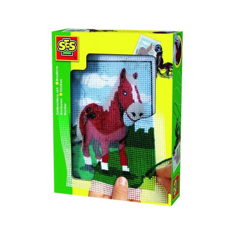 SES CREATIVE Set de broderie - Chevaux