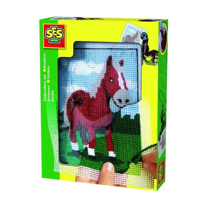 SES CREATIVE Set de broderie - Chevaux