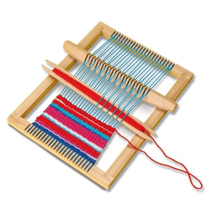 SES CREATIVE Jeu de Tissage - Avec fils de différentes couleurs