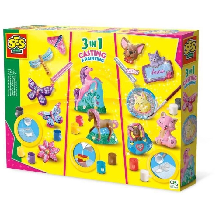 SES CREATIVE - Moulage et peinture - 3 en 1