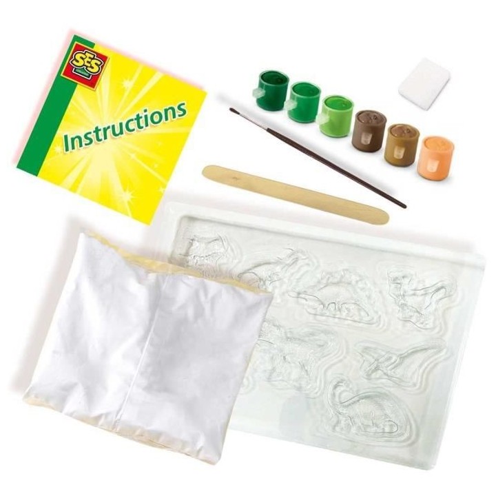 SES CREATIVE - Moulage et peinture - Le monde des dinosaures
