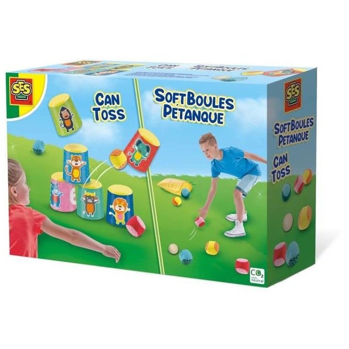 SES CREATIVE - Chamboule-tout et boules de pétanque molles