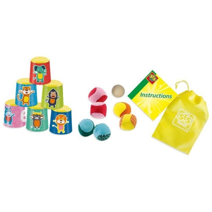 SES CREATIVE - Chamboule-tout et boules de pétanque molles