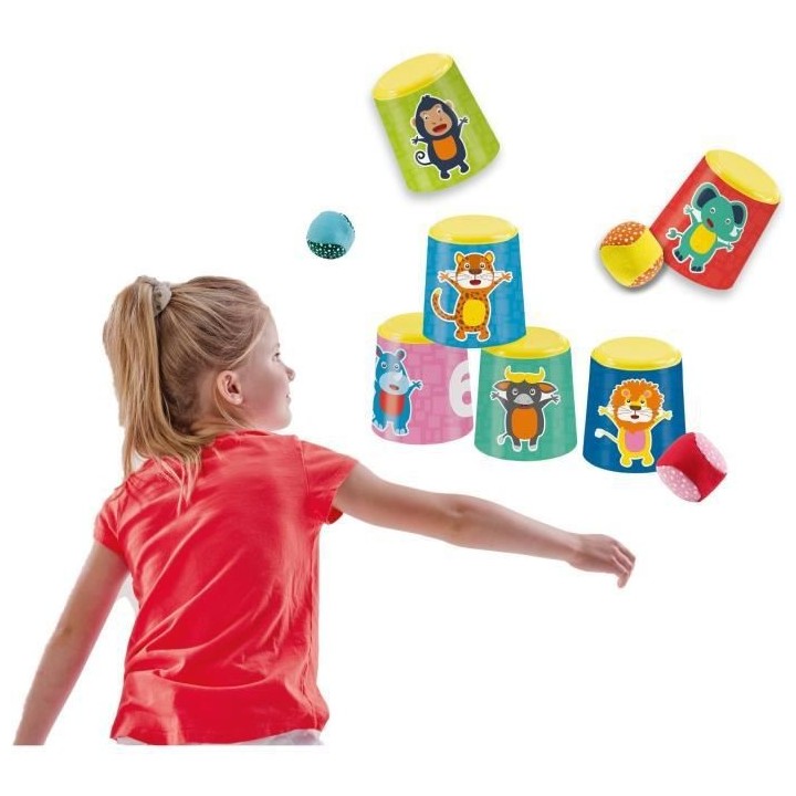 SES CREATIVE - Chamboule-tout et boules de pétanque molles