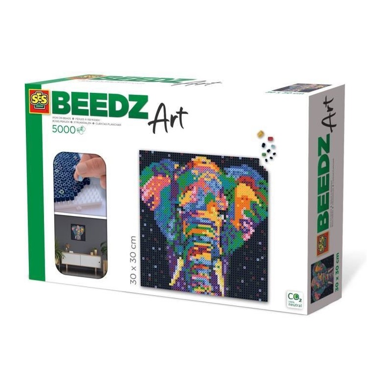 SES CREATIVE - Beedz Art - Éléphant fantaisie 5000