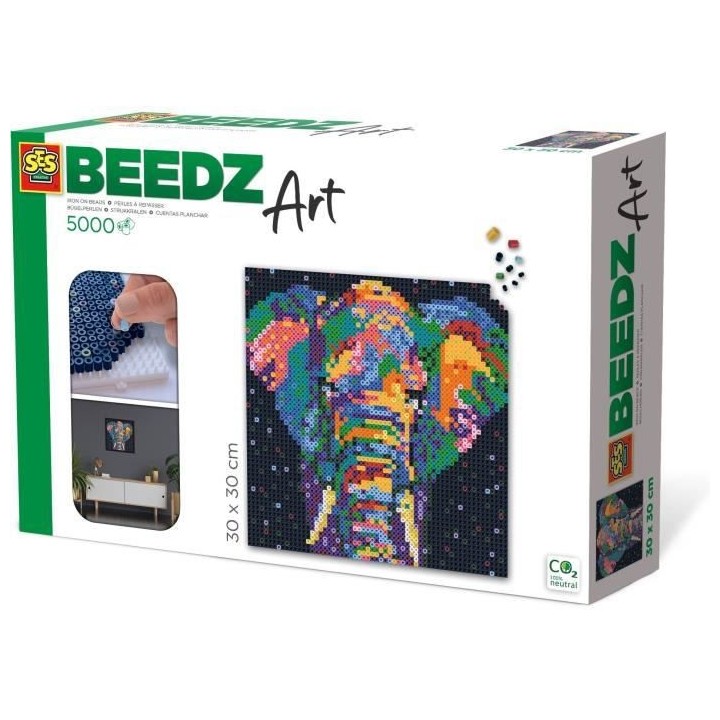 SES CREATIVE - Beedz Art - Éléphant fantaisie 5000