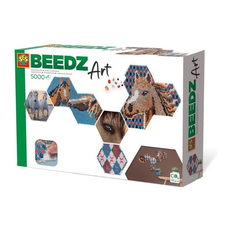 SES CREATIVE - Beedz Art - Hex tiles chevaux