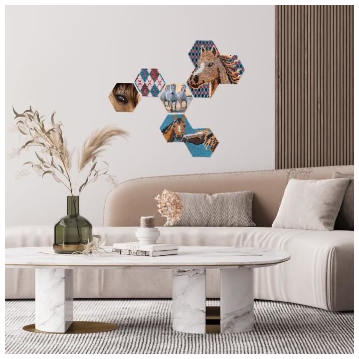 SES CREATIVE - Beedz Art - Hex tiles chevaux