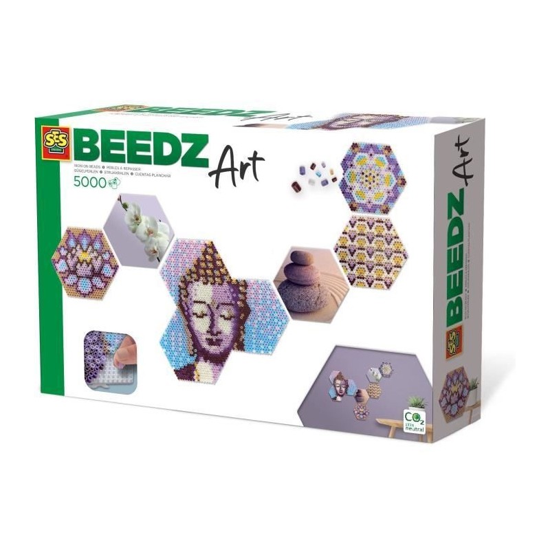 SES CREATIVE - Beedz Art - Hex tiles zen