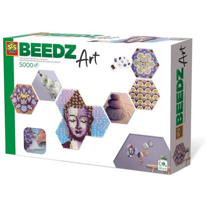 SES CREATIVE - Beedz Art - Hex tiles zen
