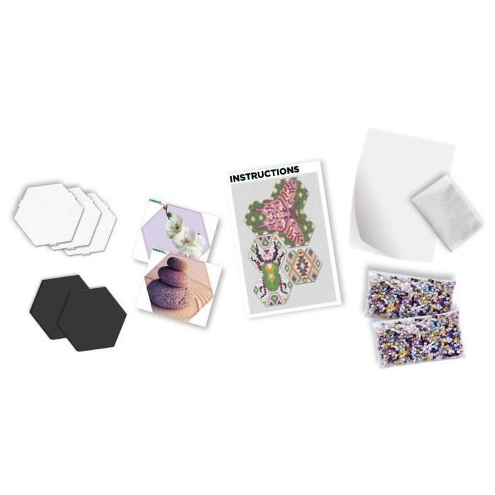 SES CREATIVE - Beedz Art - Hex tiles zen