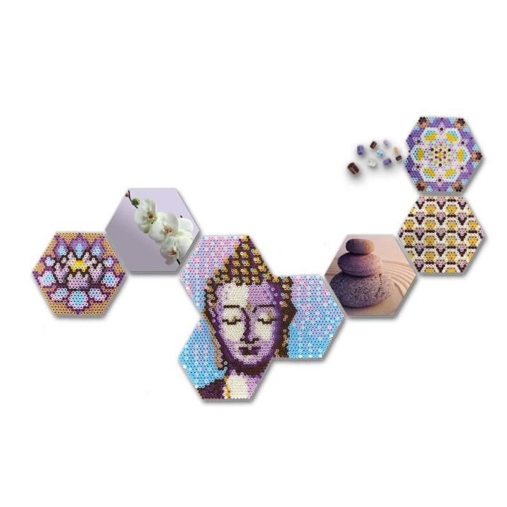 SES CREATIVE - Beedz Art - Hex tiles zen